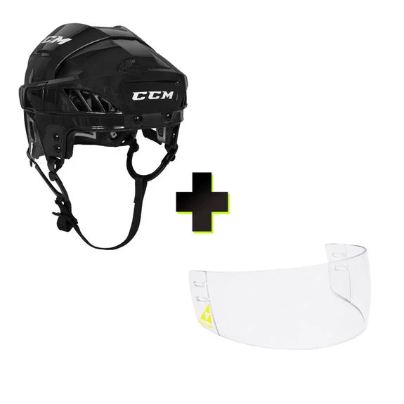Pack Casque CCM FL60 + Demi Visière Fischer F55